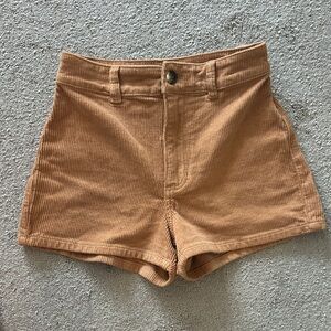 Billabong High Waist Brown Corduroy Shorts